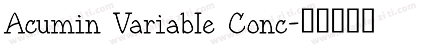 Acumin VariabIe Conc字体转换